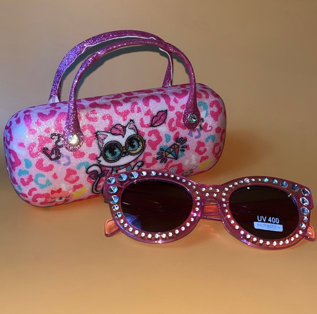 NEW LOL Surprise Doll Kids Sunglasses Matching Glasses Case UV Protection